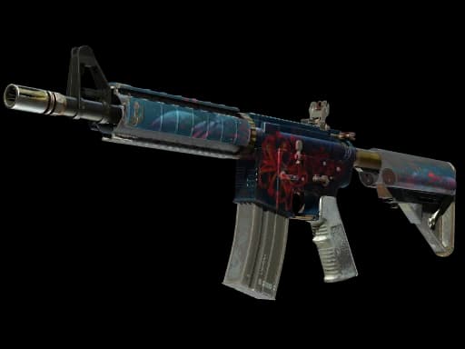 M4A4 | Spider Lily, Battle-Scarred