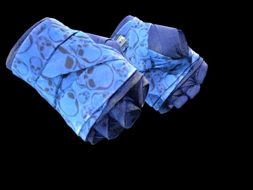 ★ Hand Wraps | Cobalt Skulls, Field-Tested