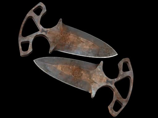 ★ Shadow Daggers | Rust Coat, Battle-Scarred