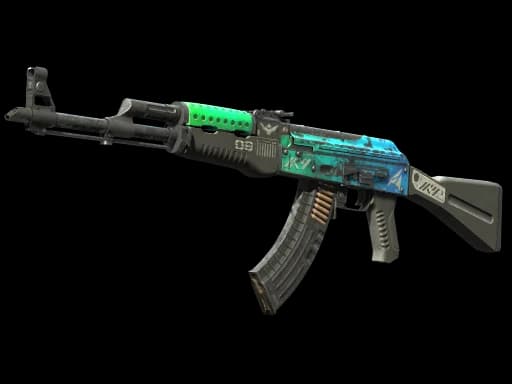 StatTrak™ AK-47 | Ice Coaled, Battle-Scarred